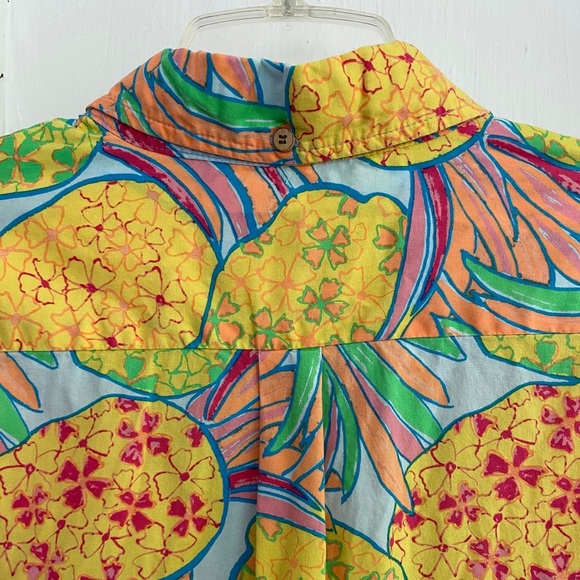 CHUBBIES The Nutter Hawaiian Pinepple Print Pullover Cotton Size Medium - Picture 3 of 8